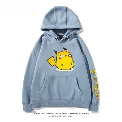 寶可夢Q版搞怪新款 親子情侶男女款連帽衛衣
