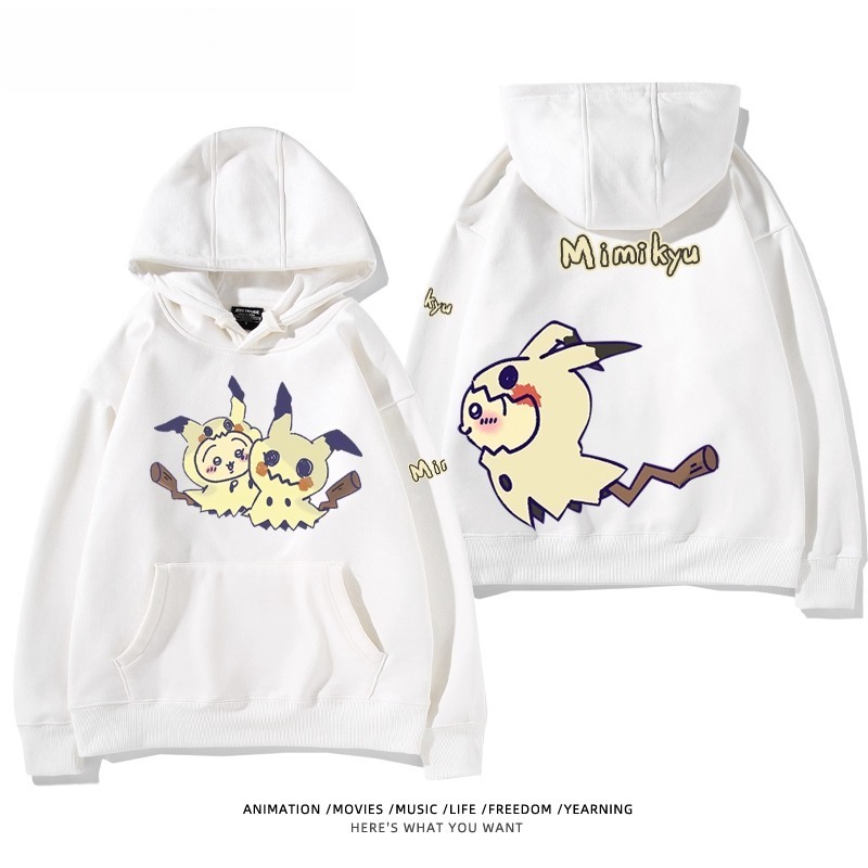 chiikawa X 寶可夢系列 聯名衛衣2025秋冬新款 親子情侶裝連帽衛衣