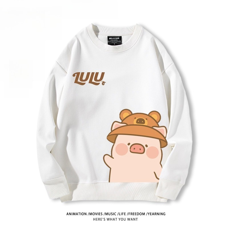 LuLu豬 聯名親子情侶裝 圓領長袖