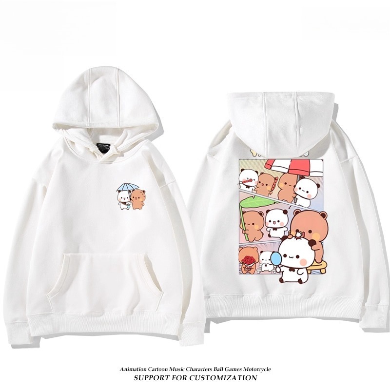 一二布布新款 親子情侶男女連帽衛衣