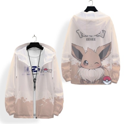 寶可夢 輕薄透氣漸變oversize防曬衣外套