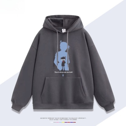 名偵探柯南 聯名衛衣新款 親子情侶裝連帽衛衣