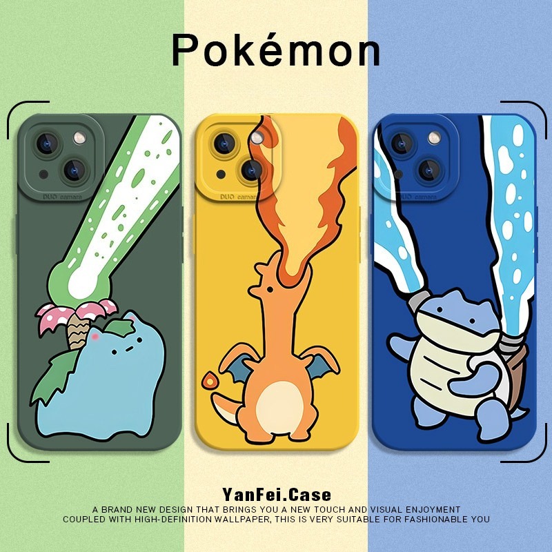 寶可夢抽象 液態矽膠全包防摔軟殼