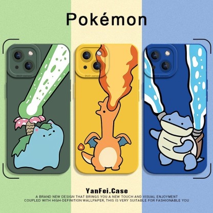 寶可夢抽象 液態矽膠全包防摔軟殼