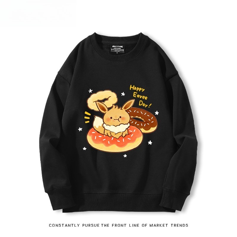 精靈寶可夢Q版 聯名親子情侶裝 圓領長袖