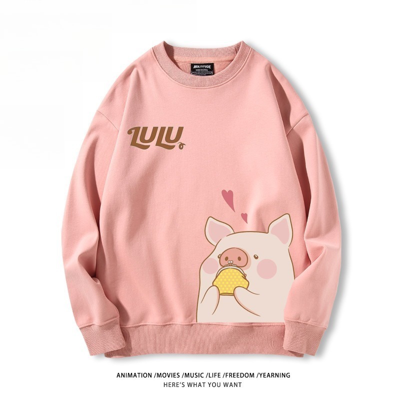 LuLu豬 聯名親子情侶裝 圓領長袖