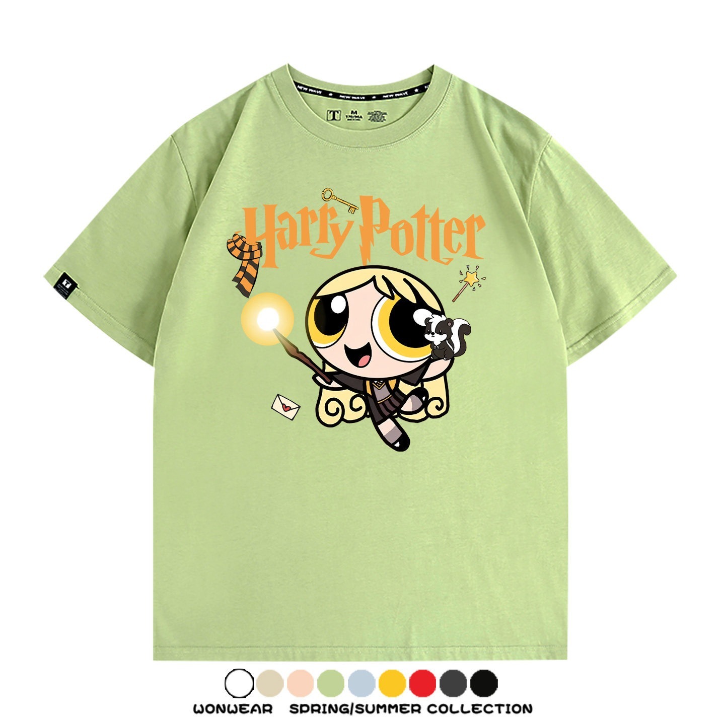 飛天小女警 X Harry Potter周邊 印花短袖T恤