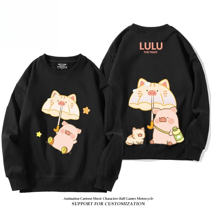 LuLu豬 聯名親子情侶裝 圓領長袖