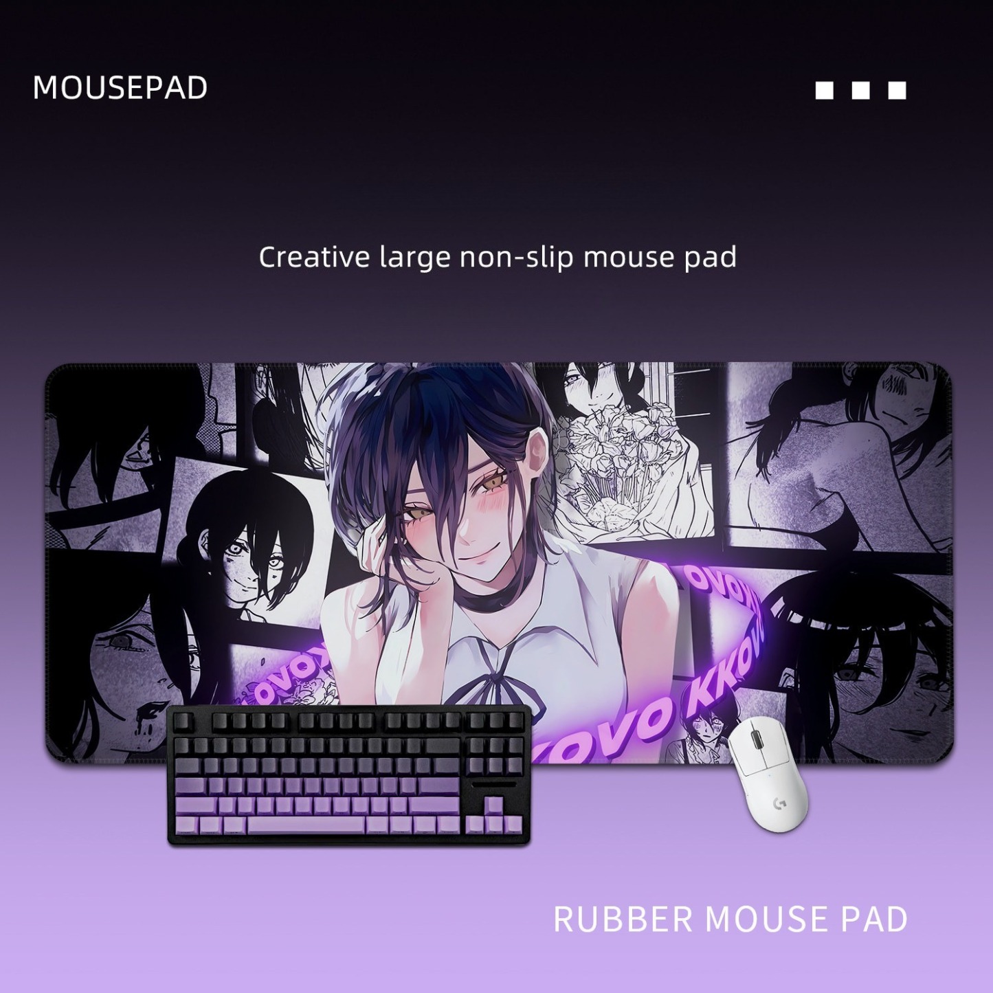 鏈鋸人蕾塞 主題桌墊 布質滑鼠墊