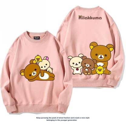 日系拉拉熊 聯名親子情侶裝 圓領長袖