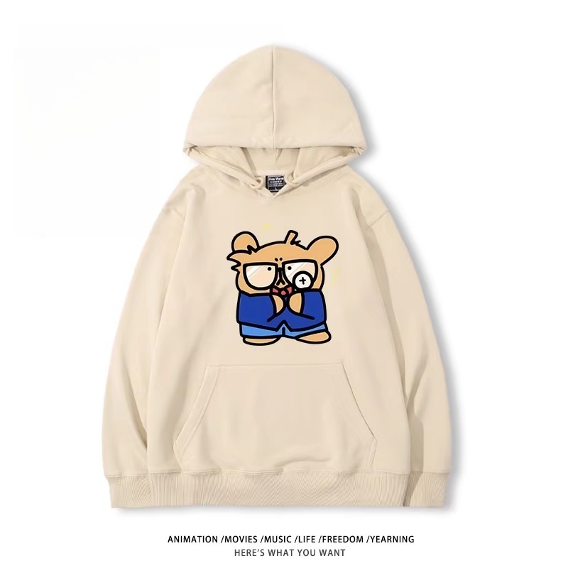 缐條小狗X名偵探柯南新款 親子情侶男女款連帽衛衣