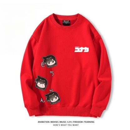 名偵探柯南 聯名親子情侶裝 圓領長袖