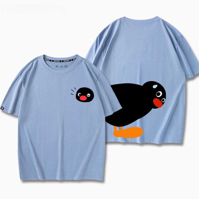 企鵝家族Pingu 印花短袖T恤