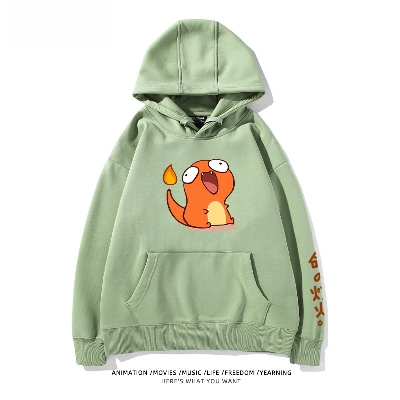 寶可夢Q版搞怪新款 親子情侶男女款連帽衛衣