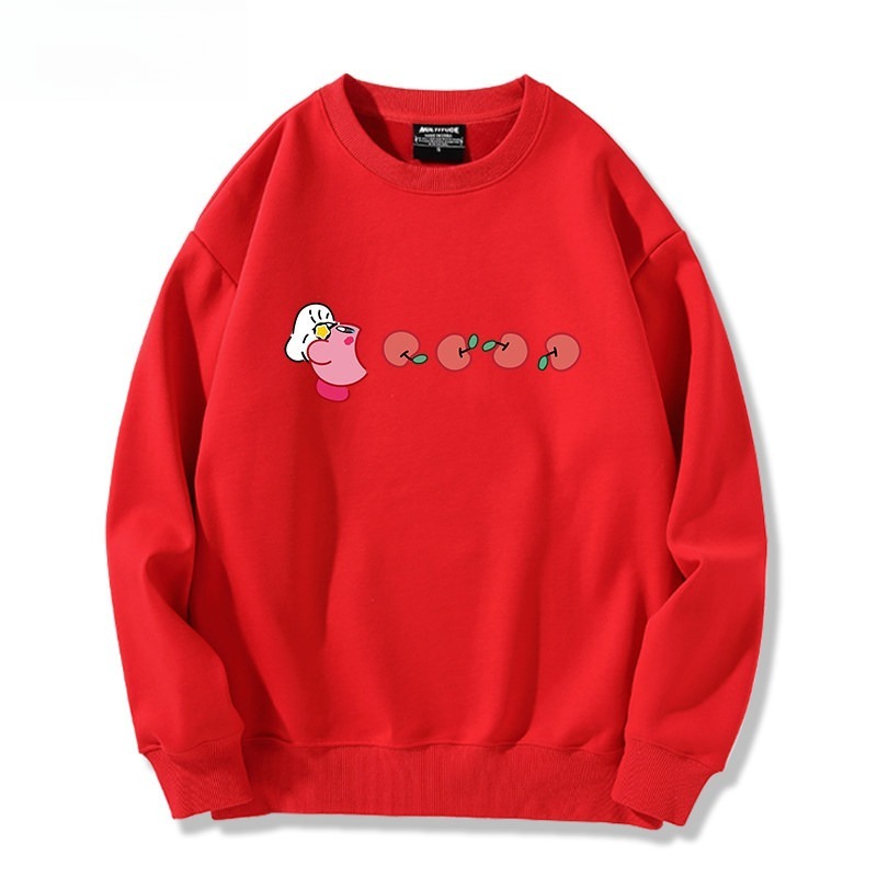 精靈寶可夢星之卡比 聯名親子情侶裝 圓領長袖