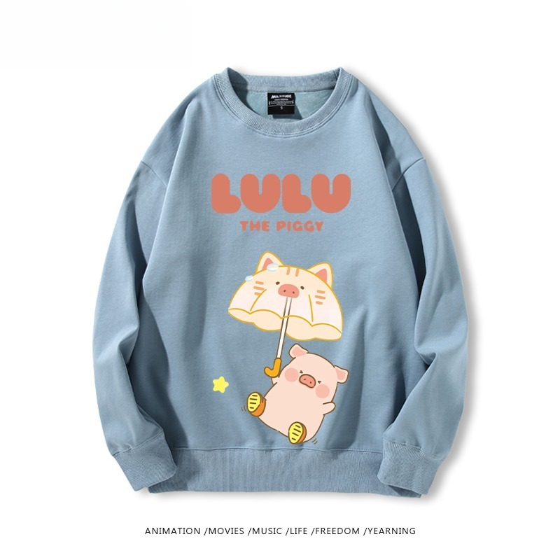 LuLu豬 聯名親子情侶裝 圓領長袖