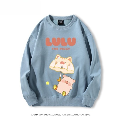 LuLu豬 聯名親子情侶裝 圓領長袖