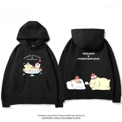 夏目友人帳貓咪老師X三麗鷗新款 親子情侶男女連帽衛衣