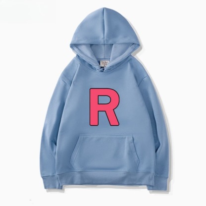 寶可夢火箭隊 聯名衛衣新款 親子情侶裝連帽衛衣