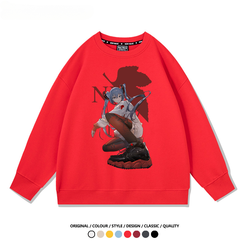 初音未來聯名EVA 2024親子情侶裝 圓領長袖