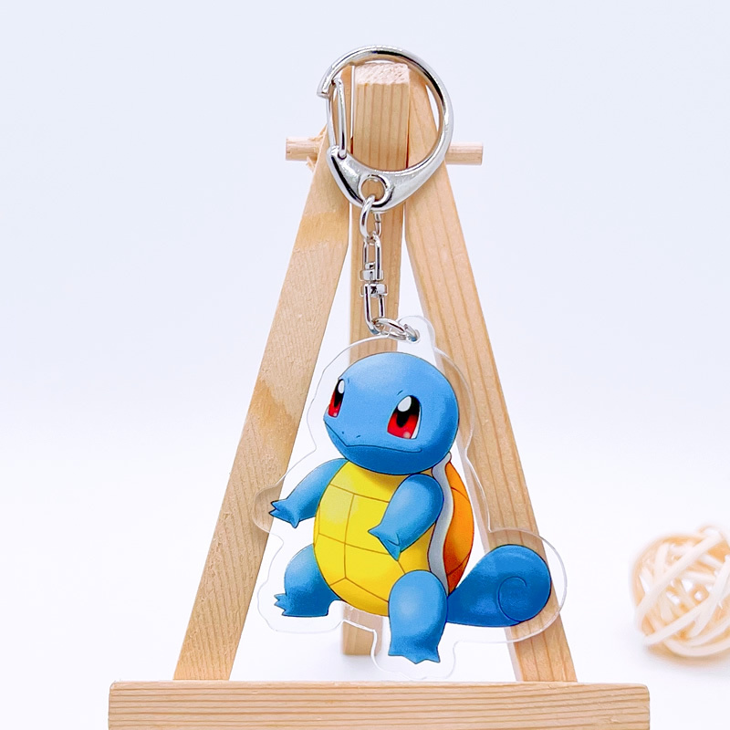 寶可夢繫列 暴萌耿鬼可達鴨超夢亞克力掛件雷丘噴火龍水箭龜掛飾 鑰匙扣