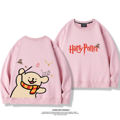 線條小狗2023親子情侶裝 圓領長袖