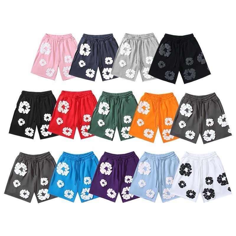 美式潮牌DENIM TEARS木棉花發泡滿印花春夏短袖