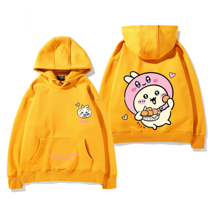 吉伊卡哇chiikawa小可愛吉伊烏薩奇小八聯名周邊衛衣百搭情侶衣服