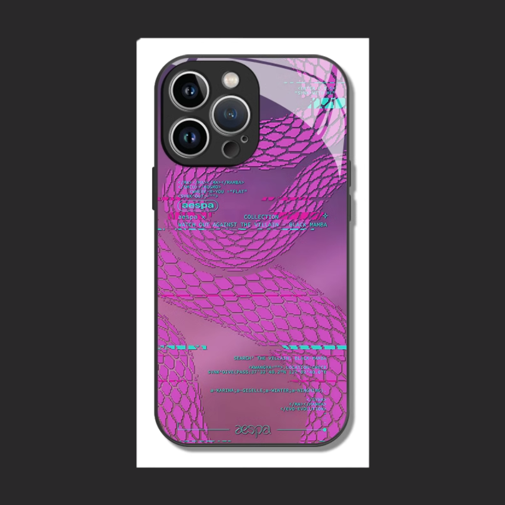 Aespa新款高清全包防摔玻璃殼