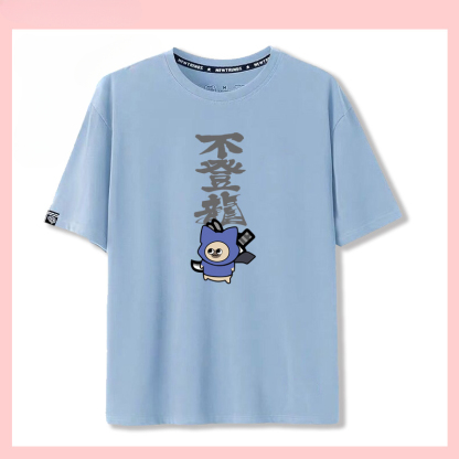 怪物獵人呆貓搞怪太刀俠不登龍短袖T恤