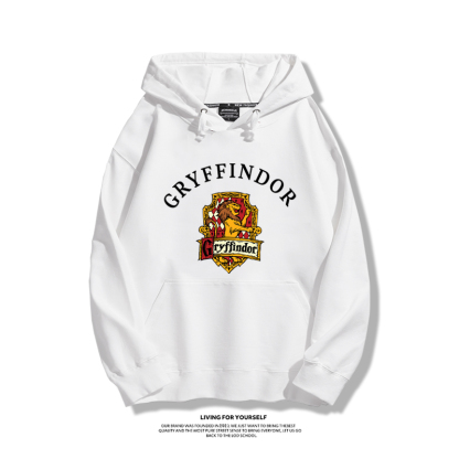 哈利波特聯名衛衣2023秋冬新款親子情侶裝薄絨款連帽衛衣