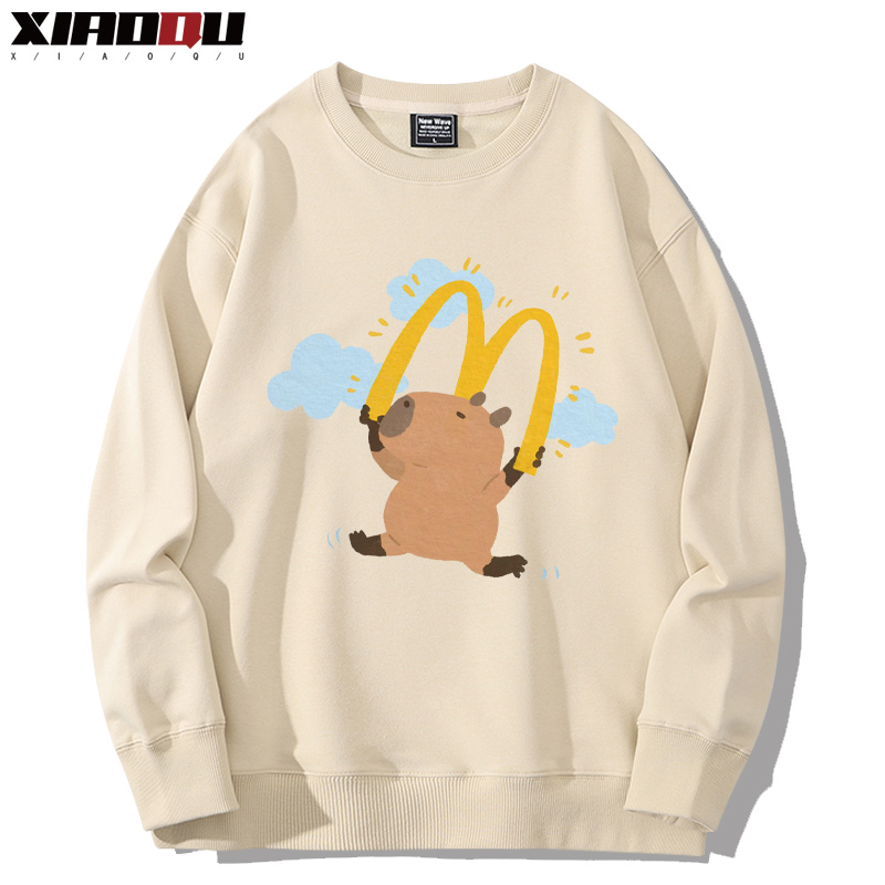 卡皮巴拉 2024親子情侶裝 圓領長袖