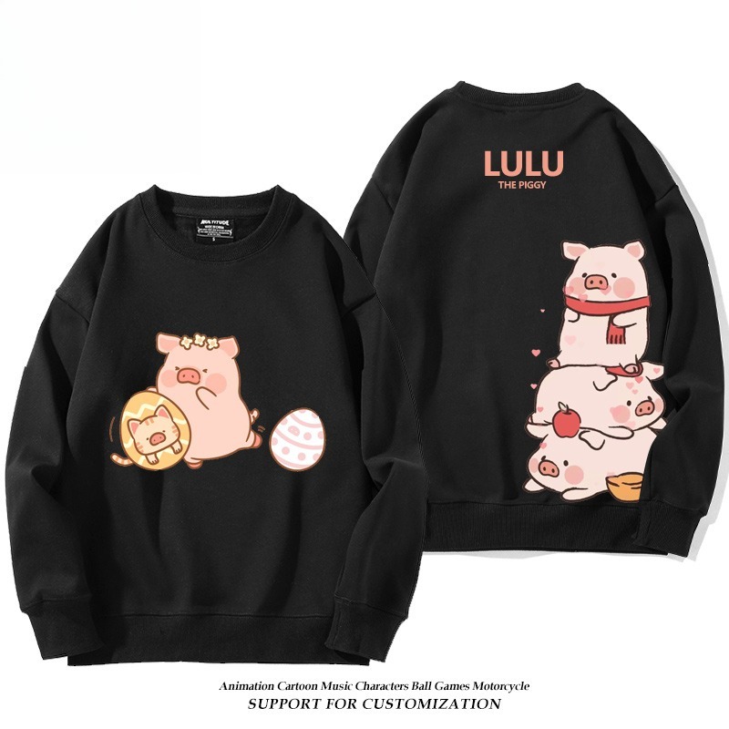 LuLu豬 聯名親子情侶裝 圓領長袖