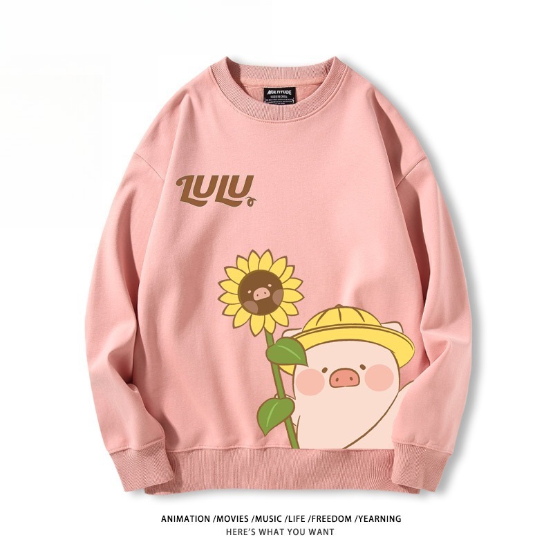 LuLu豬 聯名親子情侶裝 圓領長袖