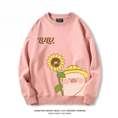 LuLu豬 聯名親子情侶裝 圓領長袖