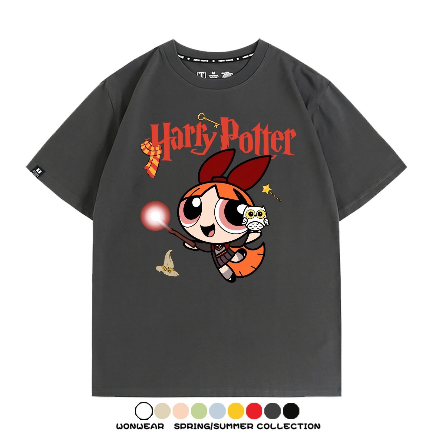 飛天小女警 X Harry Potter周邊 印花短袖T恤