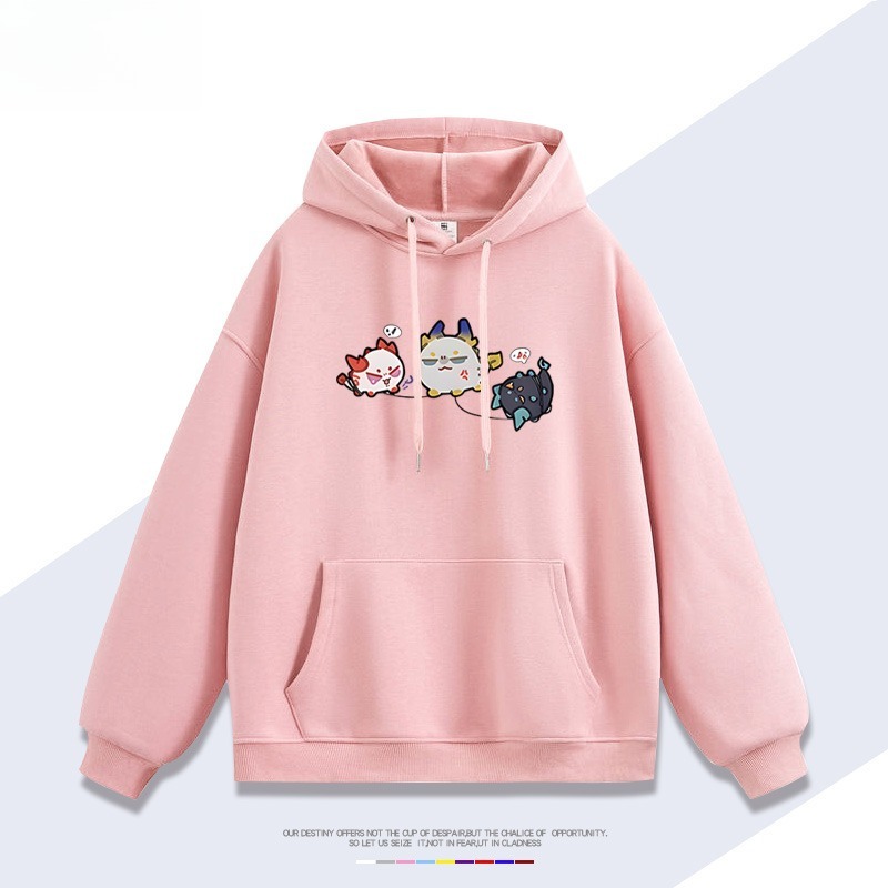 明日方舟龍泡泡新款 親子情侶男女連帽衛衣