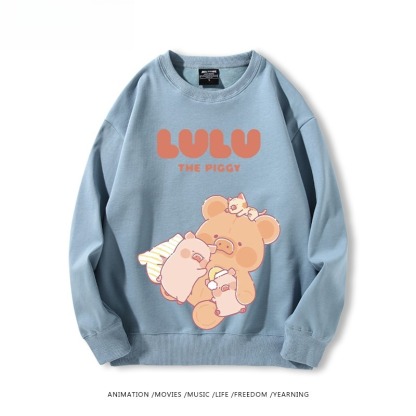 LuLu豬 聯名親子情侶裝 圓領長袖