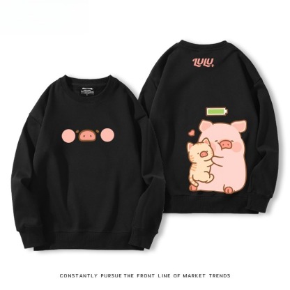 LuLu豬 聯名親子情侶裝 圓領長袖