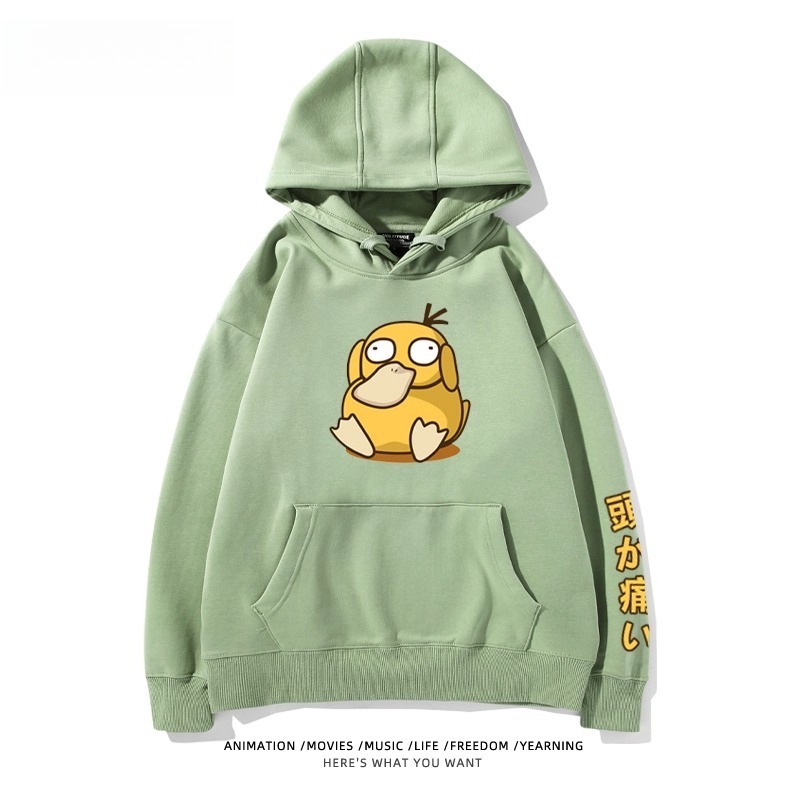 寶可夢Q版搞怪新款 親子情侶男女款連帽衛衣