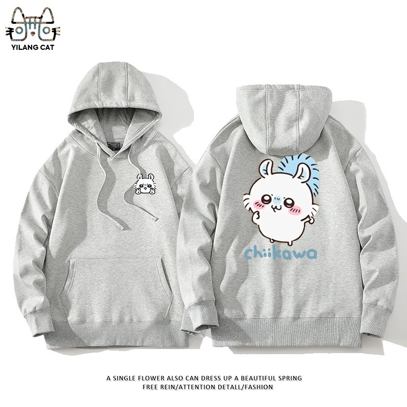 Chiikawa聯名衛衣2025秋冬新款親子情侶裝連帽衛衣