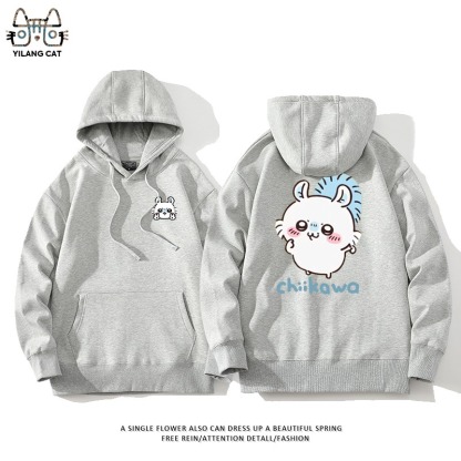 Chiikawa聯名衛衣2025秋冬新款親子情侶裝連帽衛衣