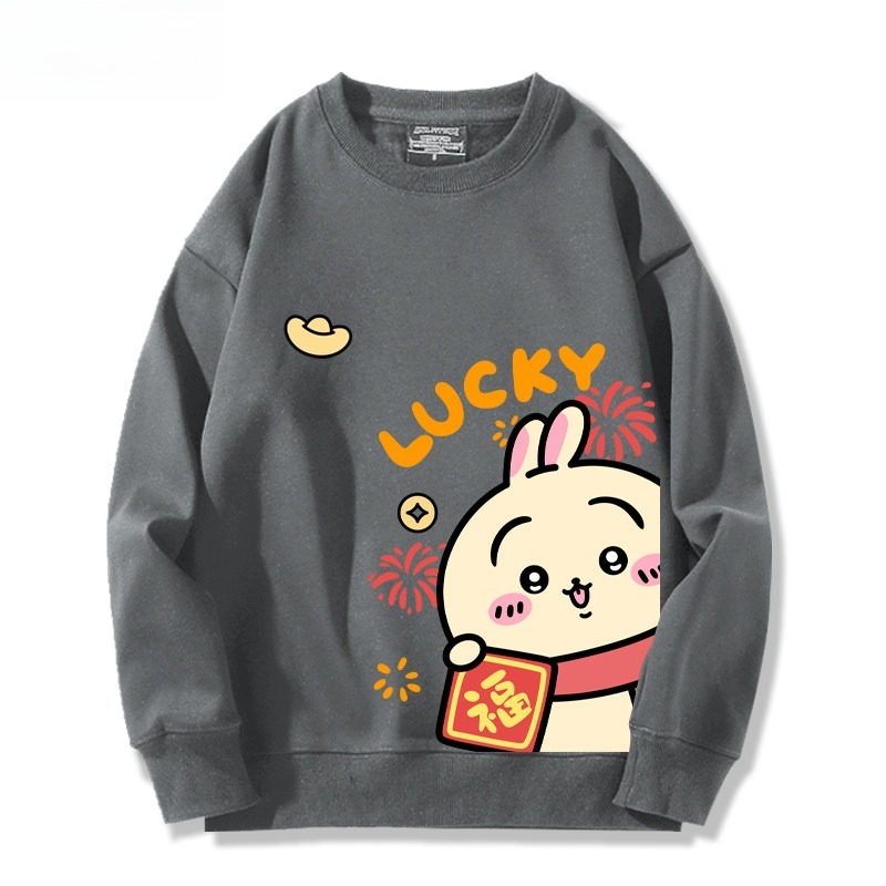 Chiikawa 聯名親子情侶裝 圓領長袖