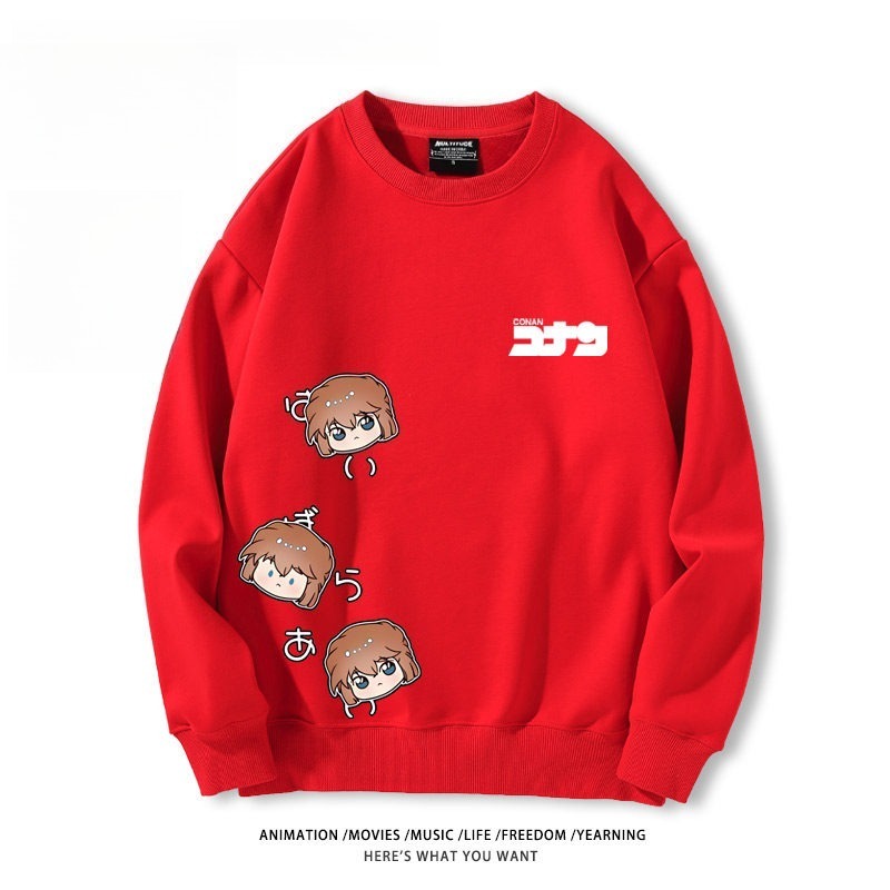 名偵探柯南 聯名親子情侶裝 圓領長袖