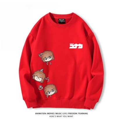 名偵探柯南 聯名親子情侶裝 圓領長袖