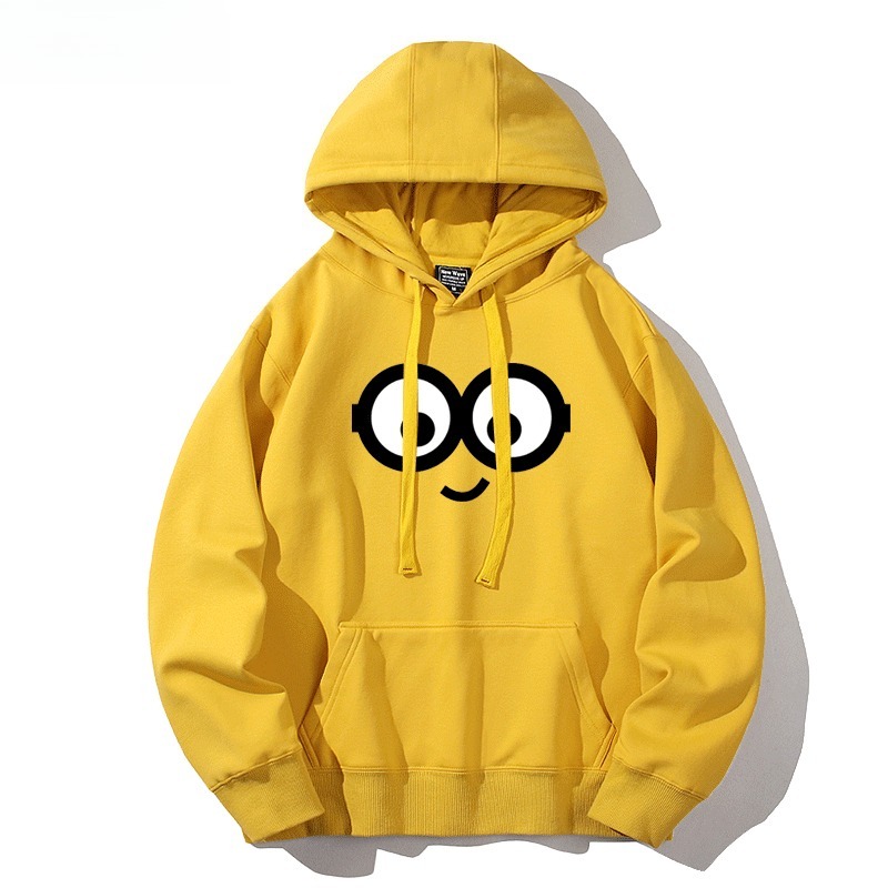 神偷奶爸小黃人新款 親子情侶男女連帽衛衣