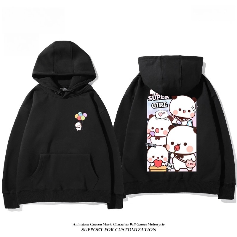 一二布布新款 親子情侶男女連帽衛衣