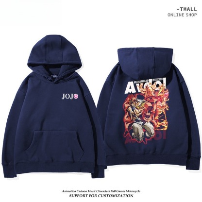 JOJO的奇妙冒險 親子情侶男女連帽衛衣