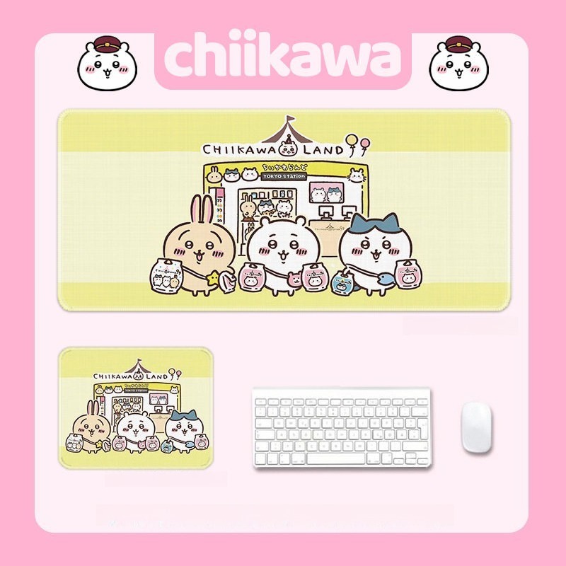 Chiikawa吉伊卡哇 主題桌墊 布質滑鼠墊