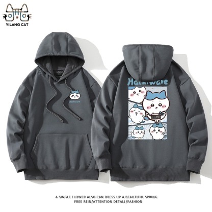 Chiikawa聯名衛衣2025秋冬新款親子情侶裝連帽衛衣